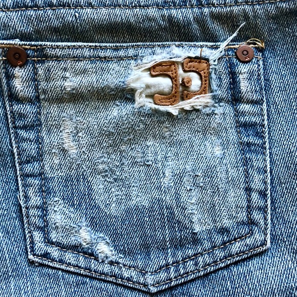 Joe’s Jeans Size27 Distressed Paint Splatter Flare - Picture 5 of 5